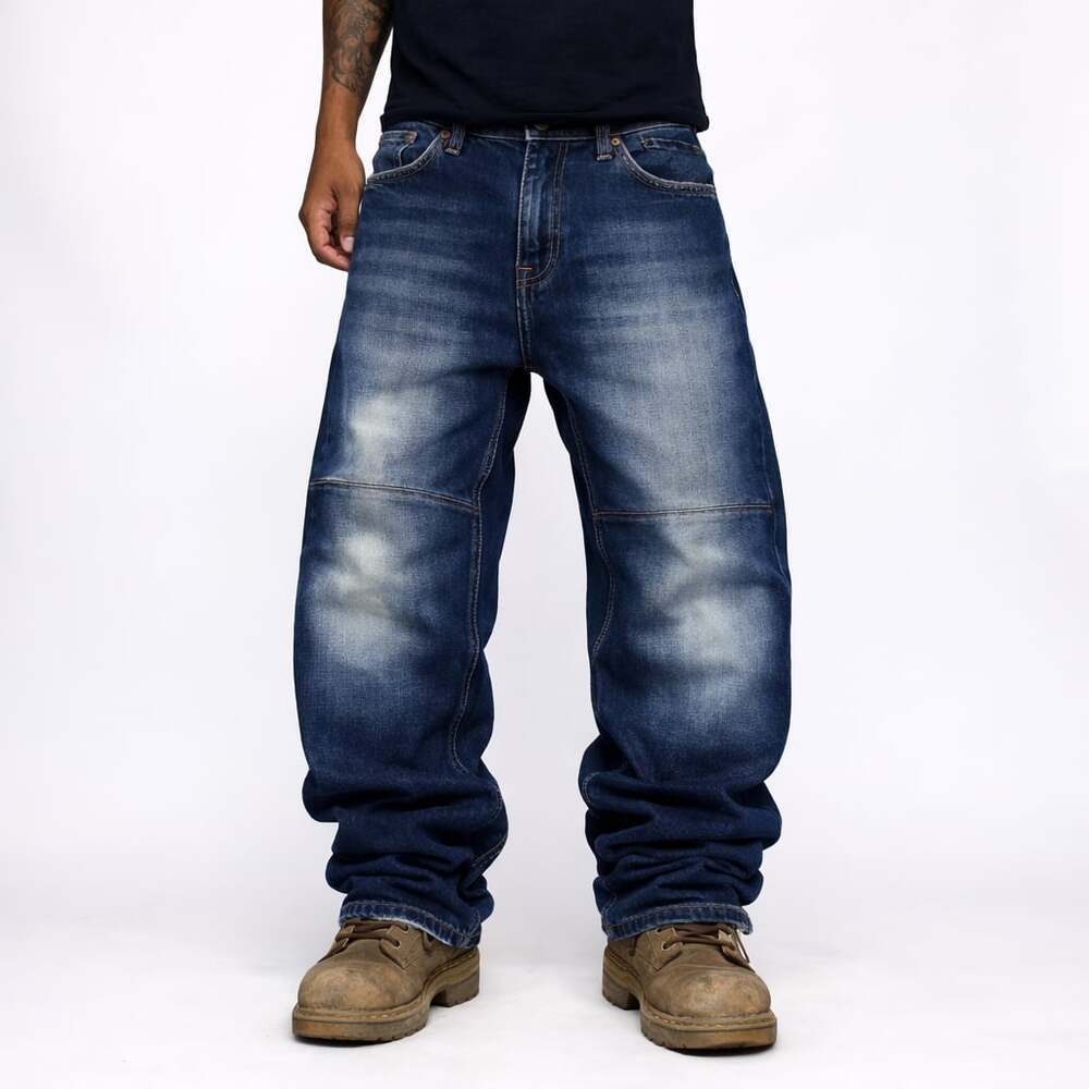 Vintage Webs Baggy Wide Leg Y2K Skater Denim Jeans 40x32